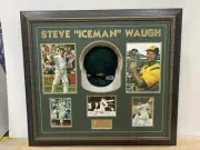 Personally Signed Steve Waugh Iceman Baggy Green Cap Framed with a COA AAA item