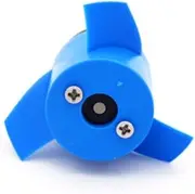 QONXIX 60mm Underwater Propeller Blades Waterproof Underwater Motor Propeller Blue/Black Forward/Reverse Blades for Electric Boat RC Boat Propellers (Color : Blue Reverse)