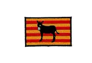 Flag patch patches backpack iron on barcelona spain catalunya spanish jackass