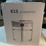 K15 Humidifier W/Humidity Display, Night Light, Lower Noise Nano Mist Sprayer