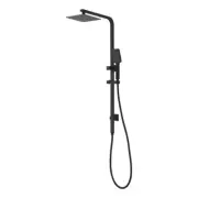 Vibe Black Square Full Rail Multifuction Sliding Shower Set Rail