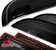 5pc JDM Outside Mount Visor Rain Deflector 3.0mm Sunroof Mazda 3 4DR Sedan 14-16 (for: Mazda)