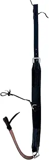 WEMBILS Western Leather Flank Cinch with Billets Set Rear Back Cinch Girth TACK Horse Cinches (Black)