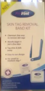 Provent Skin Tag Removal Band Kit 10 Bands & 10 Cleansing Pads