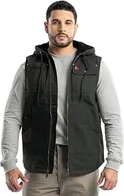 [Wrangler] Men's Sherpa Lined Vest with Hood