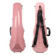 New Pink Violin Carbon Fiber Case 4/4 Full Size Hard Violin Case Back Straps