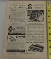 Snap-on Tools November 1943 Popular Science AD Original 6 ½" x 9 ½" Vintage Old