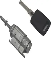 Lock Cylinder for Audi A6 C5 B4, Full Lock Set Ignition Switch Left Door Trunk Lock Barrel Cylinder 4B0905851B/4D0905855G(Left Lock)