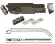 Satin Aluminum Regular Duty Spring 105 No Hold Open Overhead Concealed Closer