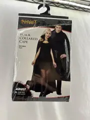 Spirit Halloween Adult Costume Vampire Black Collared Cape One Size Cosplay