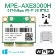 WiFi 6E Mini PCI-E Wireless Network Card Tri-band AXE3000 WiFi Bluetooth Adapter