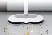 Power Sweeper Wireless Electric Mop Home Automatic Rotating Cleaning Sweeping One Machine Hand Push Non-Steam for Home Office Etc