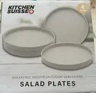 Kitchen Suisse Set of 4 BreakFree Indoor-Outdoor ServeWare Salad Plates