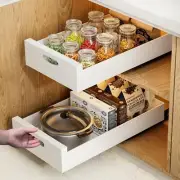 2 Pack | Pull Out Organzier Drawers for Cabinets Fixed Width:12", 2