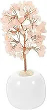 FUNOMOCYA Crystal Tree Potted Decor Natural Tabletop Ornament for Home Office Chic Desktop Decoration Unique Idea for Friends and Family