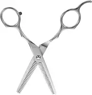 ARTSEWPLY Hair Scissors Clip Curler Braiding Razor Stainless Hairdressing Combs Trimmer Trimming Haircut Scissors Scissor Two-sided Salon Scissors Haircut Tool Silver