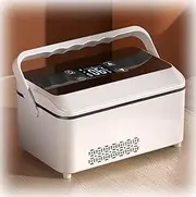 Diabetic Medicine Refrigerator Cooler Insulin Travel Case Portable Car Fridge Medical Cool Box Insulin Needles and Vials Storage LED Display 23.5x15.5x12.6cm