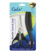 Cala Mustache scissors & comb B00C2RWE12