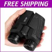 Travel-Ready 12x25 Binoculars with Large Eyepiece - Perfect for Bird Watching
