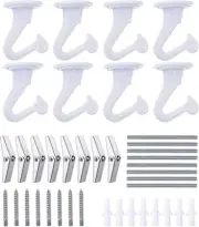 8 Sets Swag Ceiling Hooks Heavy Duty Swag Hook with Hardware for Hanging Plants