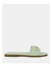 [Novo Shoes] Scarlette Slides in Pistachio