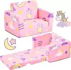 Toddler Couch, Kids Chair Couch, 2-In-1 Kids Couch Fold Out, Convertible Kids So