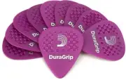 D'Addario 7DPR6-10 Duragrip Guitar Picks - Purple/Heavy (3-pack) Bundle