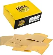 Dura-Gold - Premium - Variety Pack/Assortment (80,120,150,220,240,320,400,600,800,1000) - 1/4 Sheet Hook & Loop or Clip Sandpaper 5.5" x 4.5" - for Automotive & Wookworking Palm Sanders - Box of 50