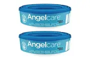 2PK Angelcare Baby Size 1 Nappy Diaper Cassette Refill for Disposal System Bin