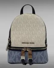 Michael Kors Rhea Zip Extra Small Messenger Backpack/Convertible Chambray/Navy