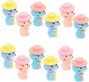 Generic 12pcs Animal Pen Set Pencils Stationary for Tip Covers Colors Pencil Lengthener Art Pencil Lengthener Crayon Extension Rubber Pencil Holder Pencil Extending Tool