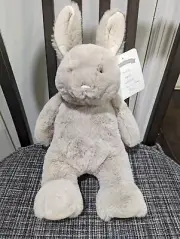 Pottery Barn Kids Baby Plush Bunny Gray Stuffed Animal Rabbit New With Tags 16"