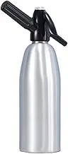 1L Soda Syphon Siphon Maker Aluminium Soda Siphon Bottle M l Homemade Soda,Mojitos, Gin Cocktails and Wine Spritzers,Black Silver