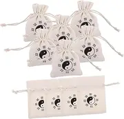 BIUDECO 10pcs Skipping Rope Storage Bags Jewelry Drawstring Bag Small Present Bag Harvest Treat Bags Fall Festival Bags Sachet Bag Chinese Linen Brocade Bag DIY Fabric