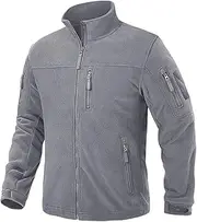 [Zozogag] Men's Fleece Jackets Fall Winter Cold Weather Thermal Tactical Jackets Full Zip Jackets