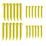 24Pcs Tent Pegs Plastic Spike Hook Awning Camping Caravan Visual Marker12x 6i...