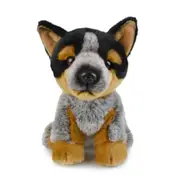 Lil Friends 18cm Blue Heeler Dog Kids Soft Animal Plush Stuffed Toy 3y+ Grey