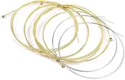 6 PCS Guitar Strings Acoustic Guitar Strings Steel Core Rust Proof Coated String for 6 String Guitar Silver & Gold SG108-011 (Moderate Hardn)