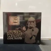 Gentle Giant Star Wars Clone Trooper Utapau Bust Statue Orange New 2006 NIB