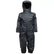 REGATTA PUDDLE IV BOYS GIRLS WATERPROOF ALL IN ONE RAIN SUIT KIDS CHILDRENS UK