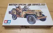 Vtg TAMIYA British Special Air Service Jeep Model Kit 1:35 Scale NOS MIB # D