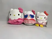 Squishmallow Sanrio Hello Kitty “6.5 Swim Set & 8” Pink Dress Plush NWT