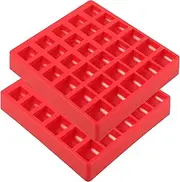 jojofuny 2pcs Coin Sorting Container Plastic Coin Organizer with Multi Design for Home and Supermarket Use