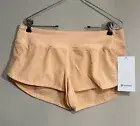 NWT Lululemon Size 8 Speed Up LR Short 2.5” *Lined SUMG Summer Glow