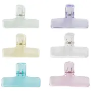 Assorted Color 6Pcs Binder Clips Large Paper Clips for Document Storage
