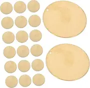 HOMOBABE 20pcs Brass Valve Tags Blank Stamping Labels for Equipment and Water Identification Durable and Portable Pipe Tags for Easy Organization and Categorization
