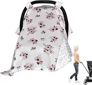 Stroller Sun Shade - Carseat Canopy,Multi-use Carseat Canopy Sun Protector Breathable Car Seat Sunshade for Babies for Automobile