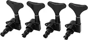 Bass Guitar Tuning Peg Black Sealed Machine Heads for 4 String Right Handed Bass Applicable Scene