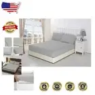 Luxury 600-Thread-Count Egyptian Cotton Fitted Sheet King Size, Silver Gray