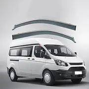 2Pcs Car Wind Deflectors for Ford for Transit Mk4 2017 2018 2019 2020 2021 2022 2023, Side Window Ventilated Visors Rain Deflector